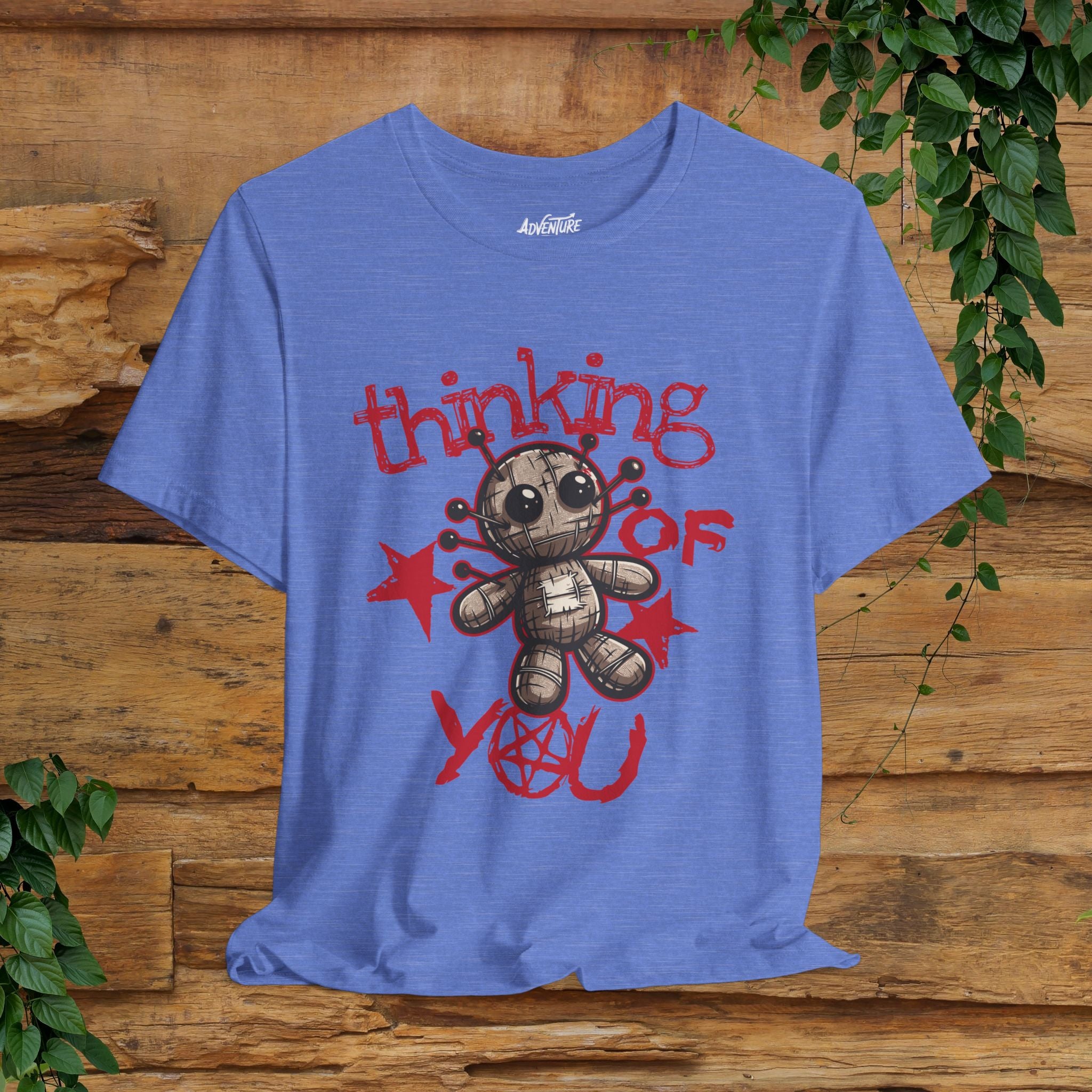 Voodoo Doll Shirt / Thinking of you Voodoo T-shirt / Voodoo Graphic Design Shirt