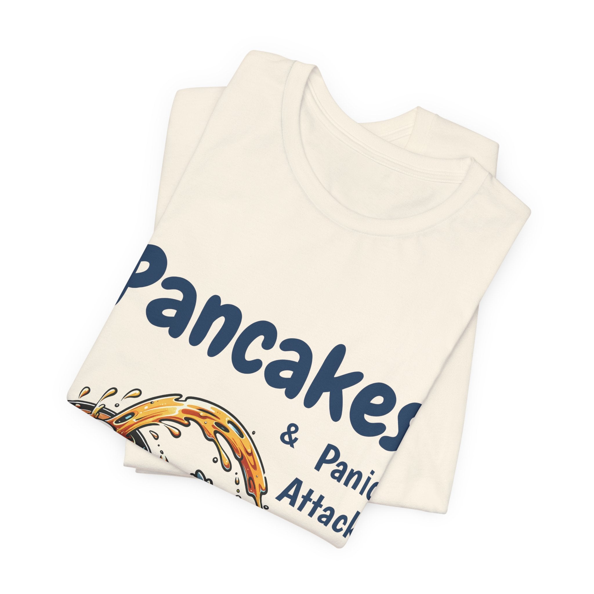 Pancakes and Panic Attacks Shirt, Funny Mental Health Shirt, Pancake Shirt Gift, Penguin Pancake Shirt, Buy one get one Panic Attack
