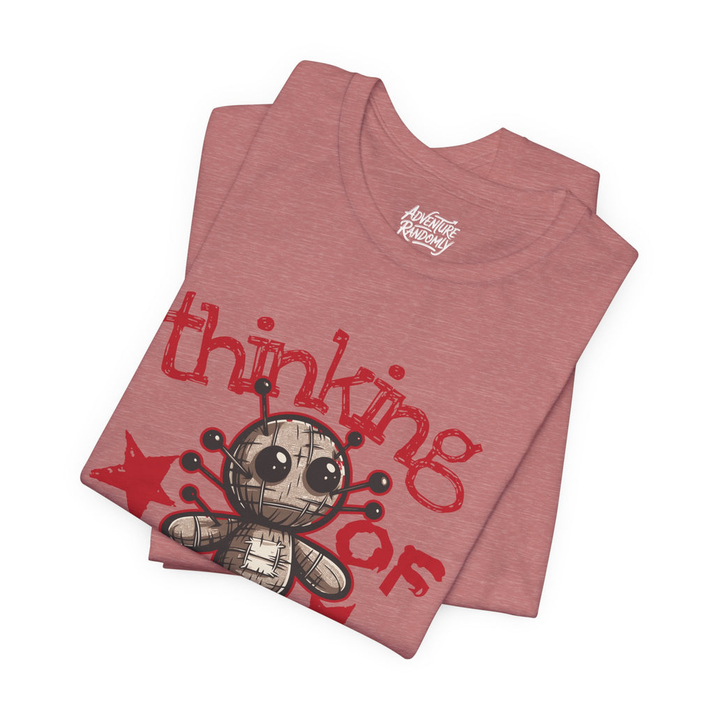 Voodoo Doll Shirt / Thinking of you Voodoo T-shirt / Voodoo Graphic Design Shirt