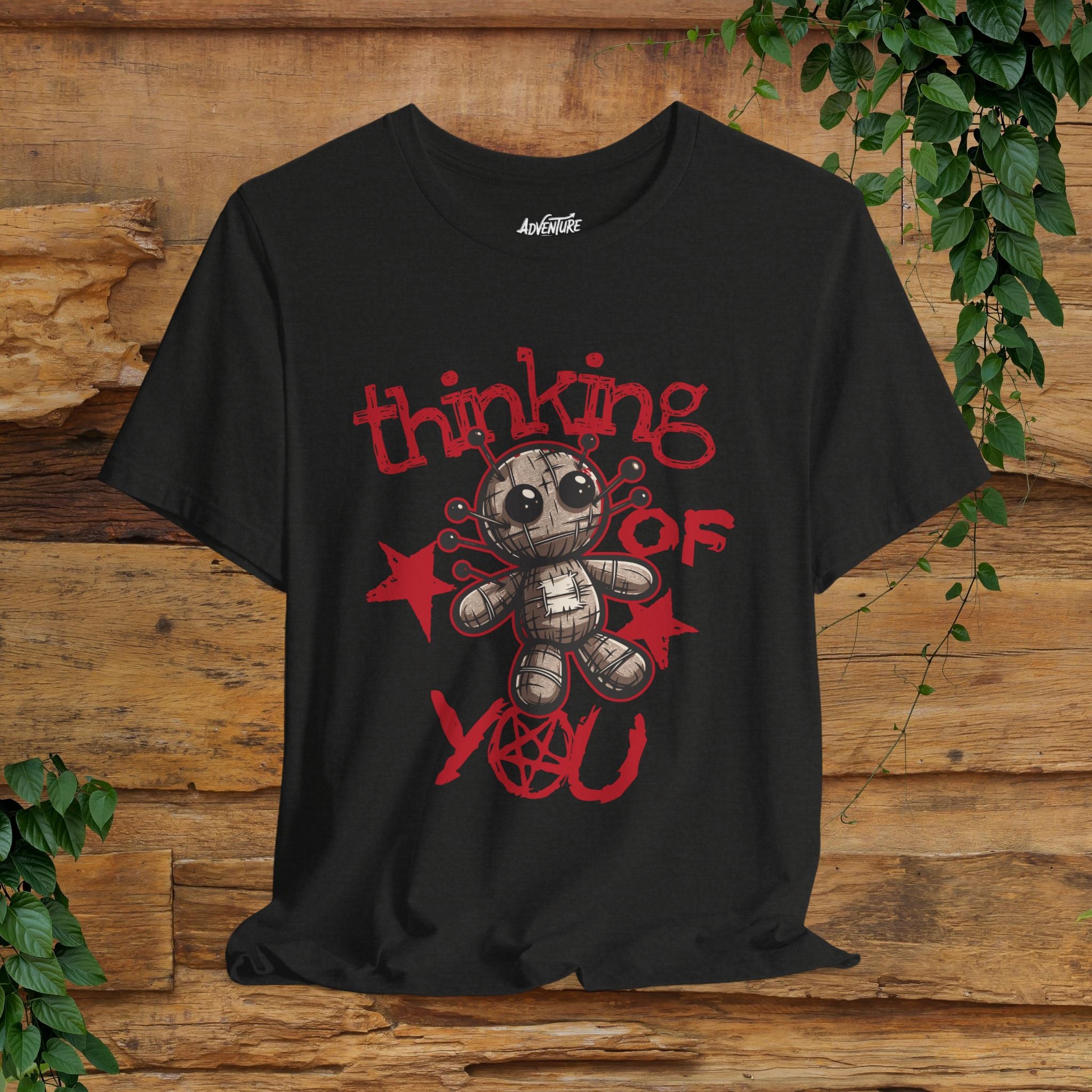 Voodoo Doll Shirt / Thinking of you Voodoo T-shirt / Voodoo Graphic Design Shirt