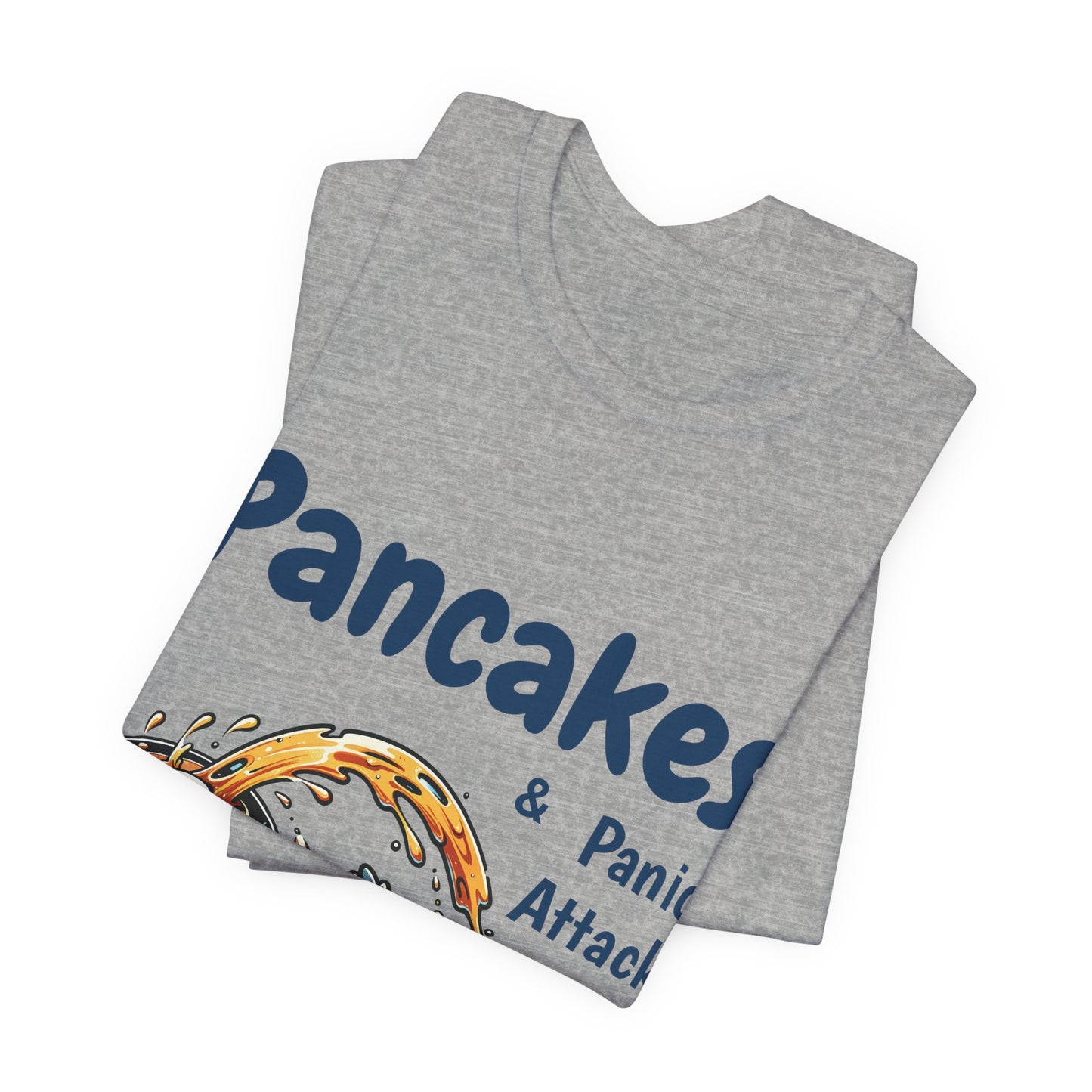Pancakes and Panic Attacks Shirt, Funny Mental Health Shirt, Pancake Shirt Gift, Penguin Pancake Shirt, Buy one get one Panic Attack