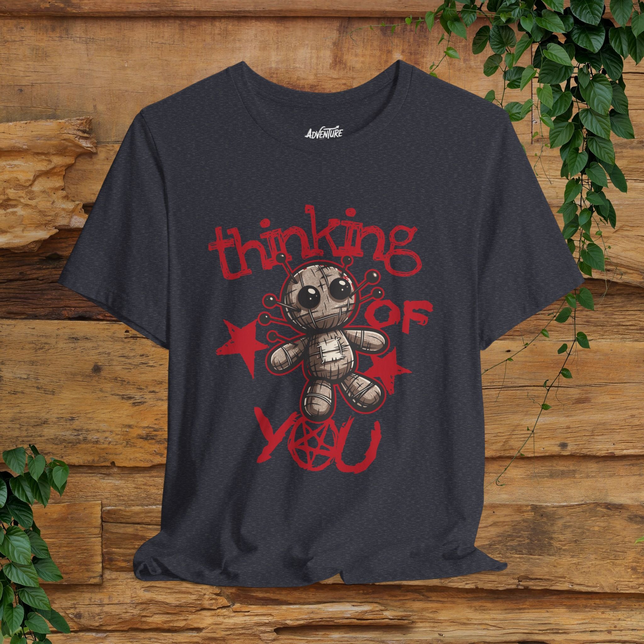 Voodoo Doll Shirt / Thinking of you Voodoo T-shirt / Voodoo Graphic Design Shirt