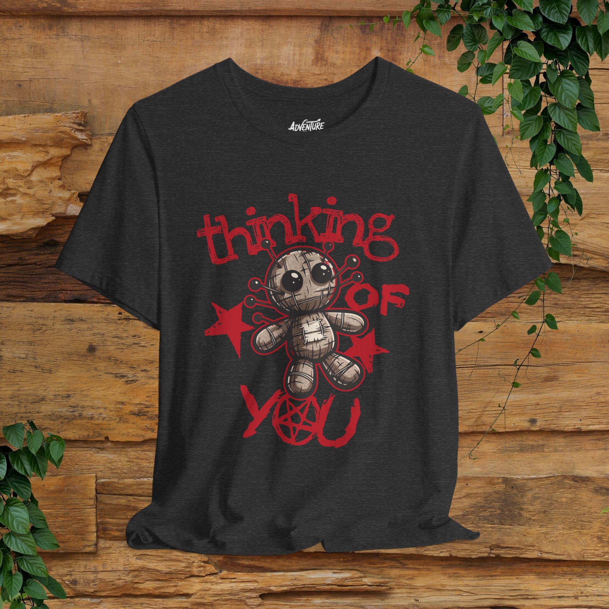 Voodoo Doll Shirt / Thinking of you Voodoo T-shirt / Voodoo Graphic Design Shirt