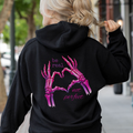 Be real not perfect hoodie, skeleton hands peace sign, be real hoodie, Graphic Design Hoodie back design, Be Real Skeleton, Celestial Witchy Design Hoodie