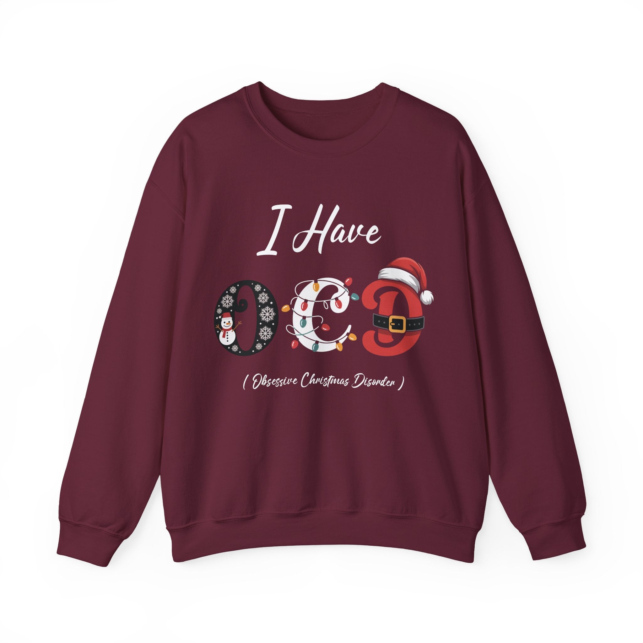 Funny Christmas Sweater/ OCD Christmas Shirt gift / Office or Secret Santa Gift/ Ossessed with Christmas