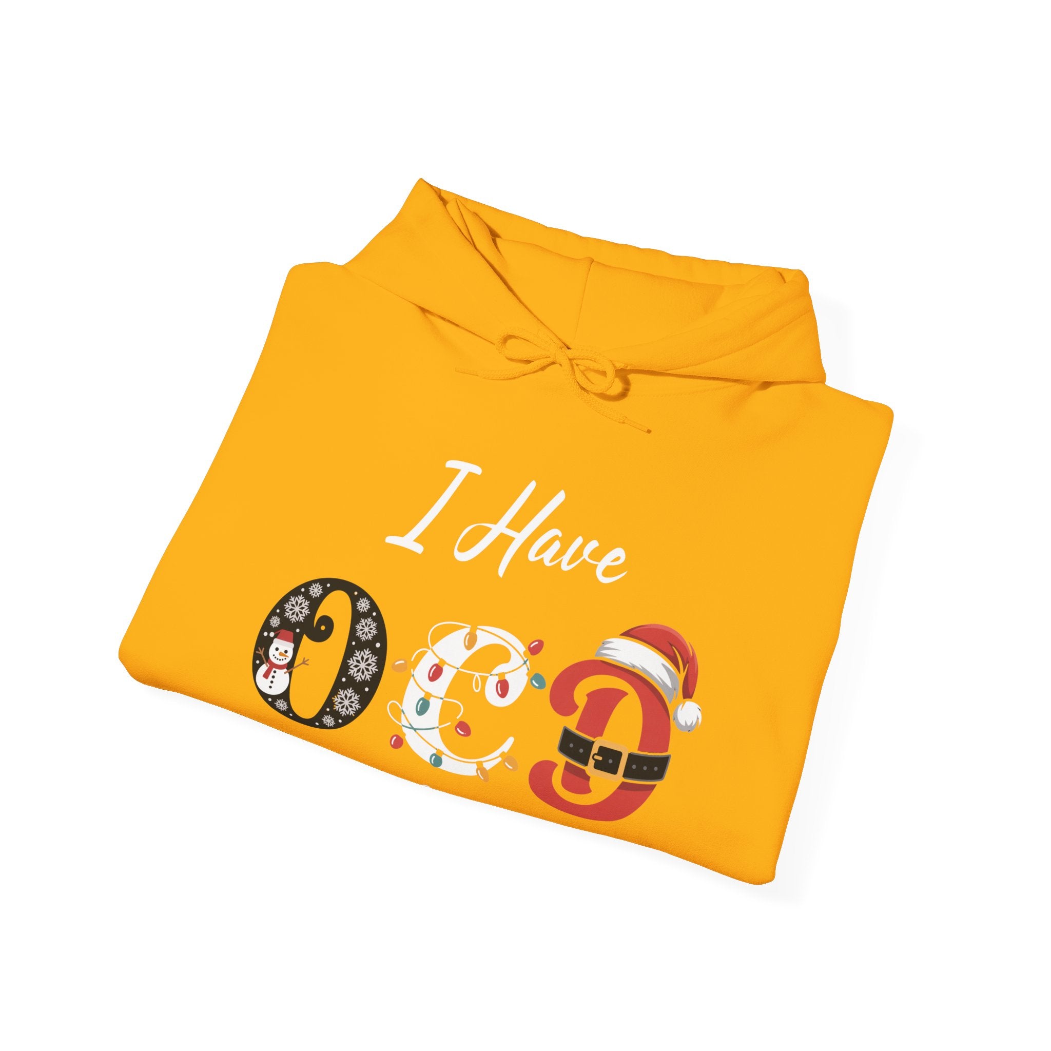 OCD Christmas Hoodie / I Have OCD Obsessive Christmas Disorder Hooded Sweatshirt/ xmas gift