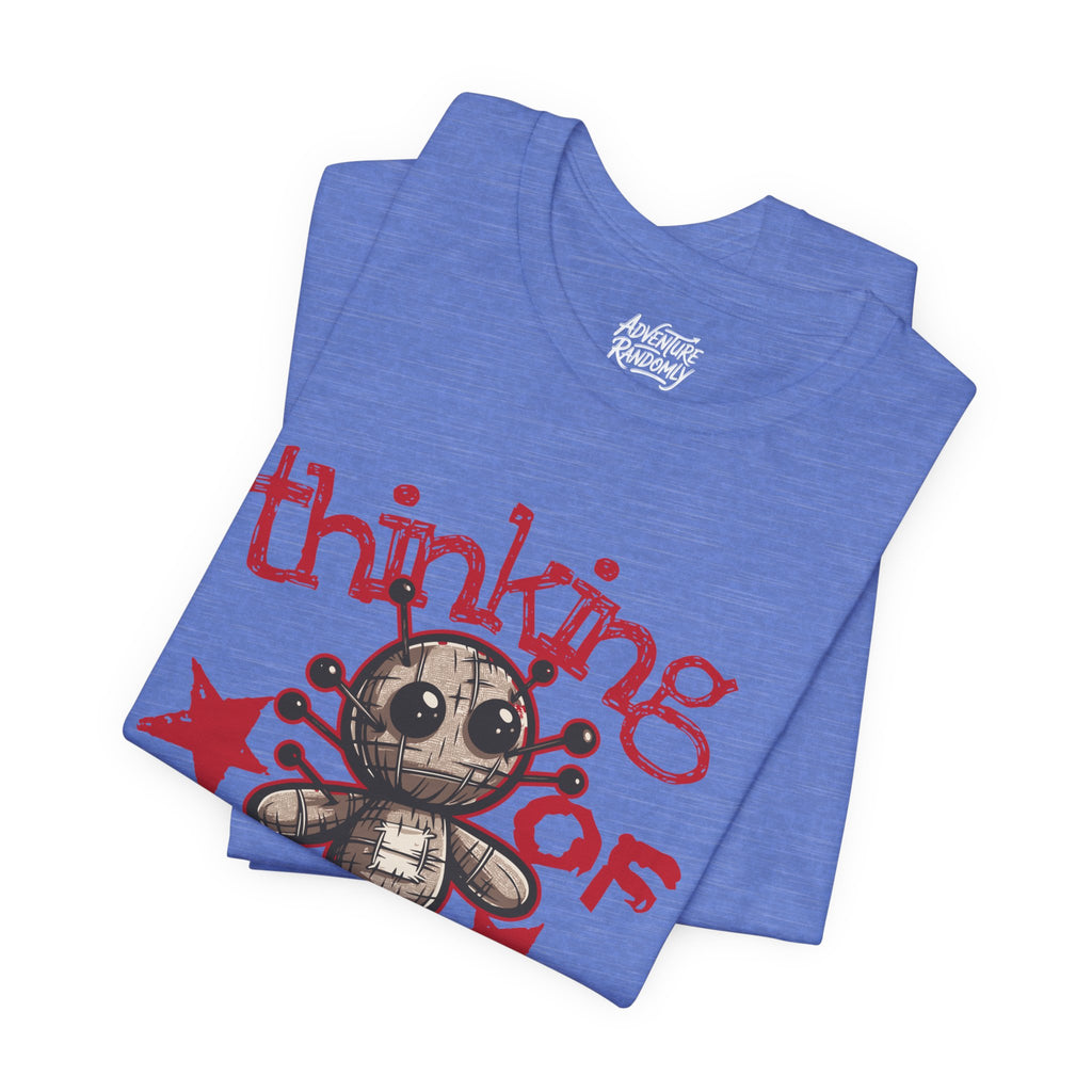Voodoo Doll Shirt / Thinking of you Voodoo T-shirt / Voodoo Graphic Design Shirt