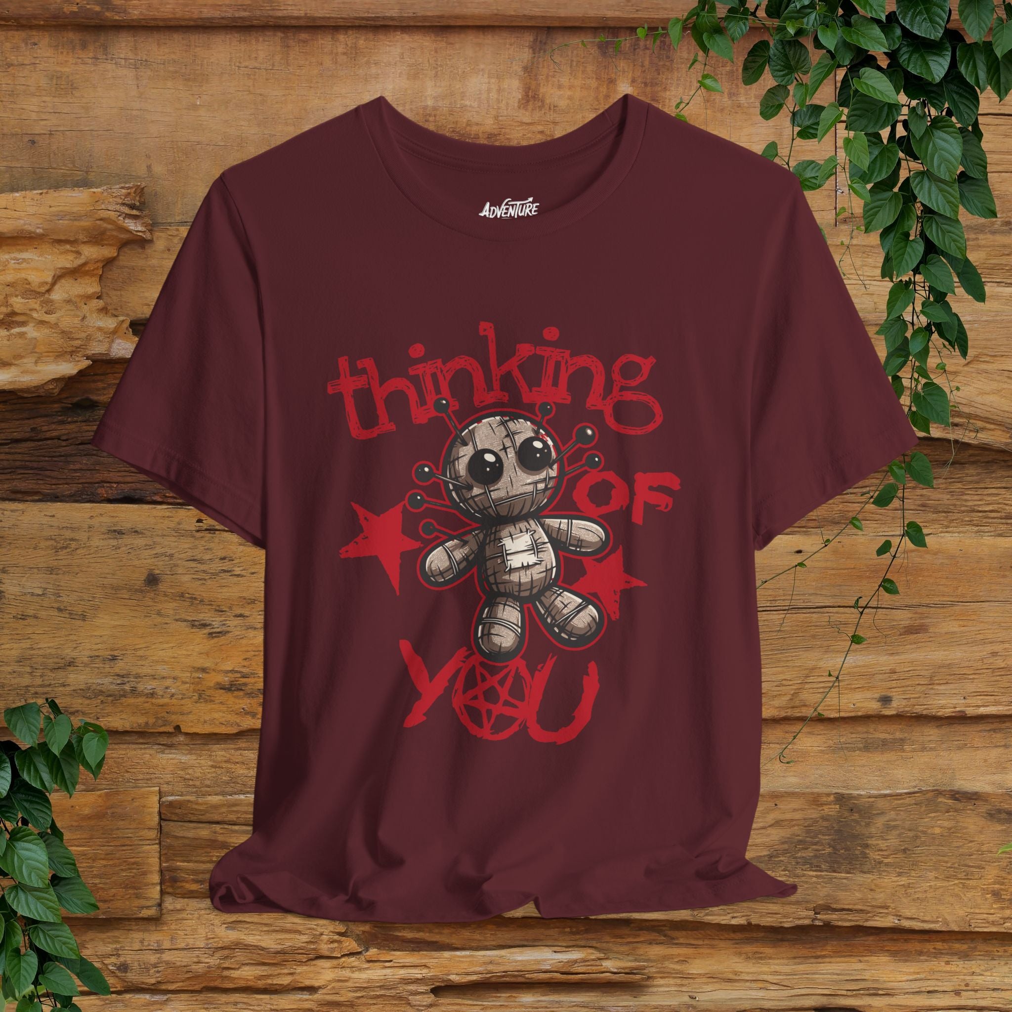 Voodoo Doll Shirt / Thinking of you Voodoo T-shirt / Voodoo Graphic Design Shirt