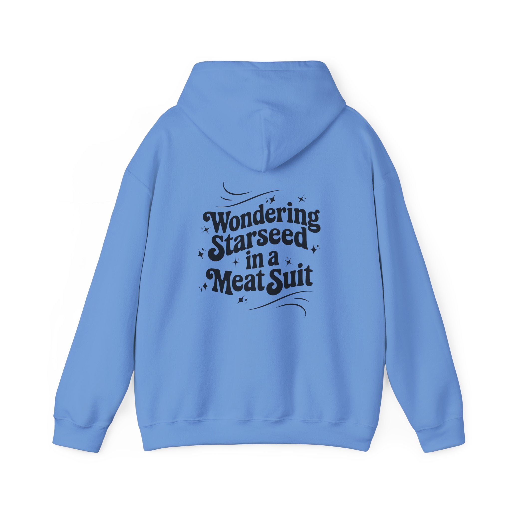 Wondering Starseed in a Meat Suit Hoodie / Star Child Hoodie Back Design / Sassy starseed Hoodie