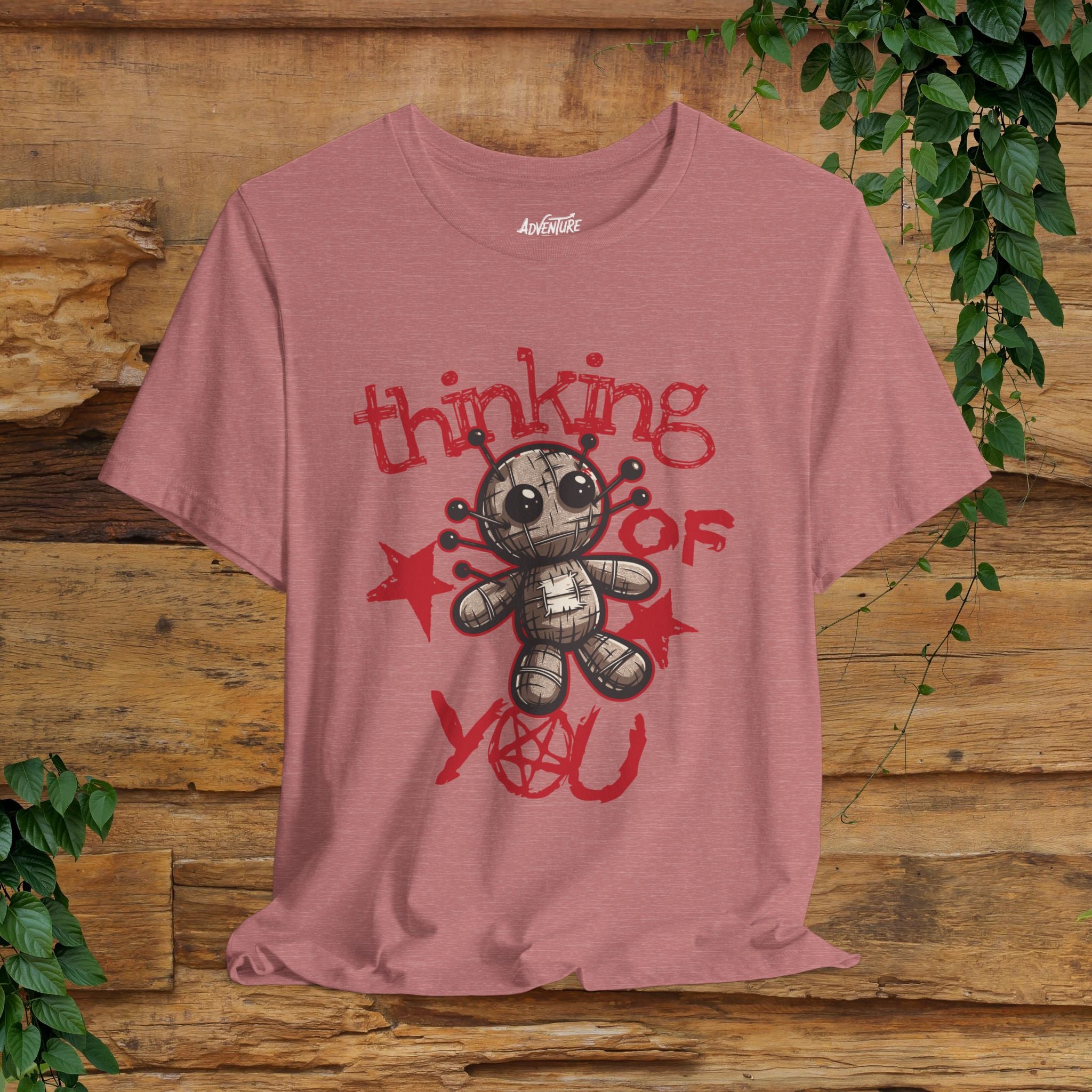 Voodoo Doll Shirt / Thinking of you Voodoo T-shirt / Voodoo Graphic Design Shirt